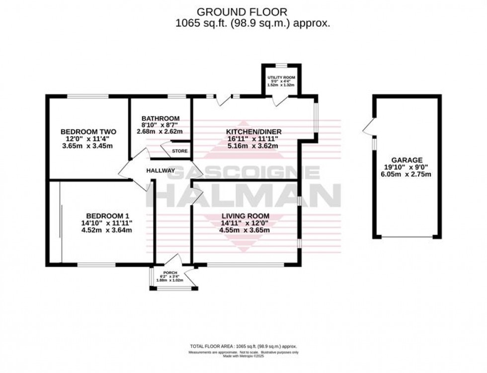 Floorplan for Fir Road, Bramhall