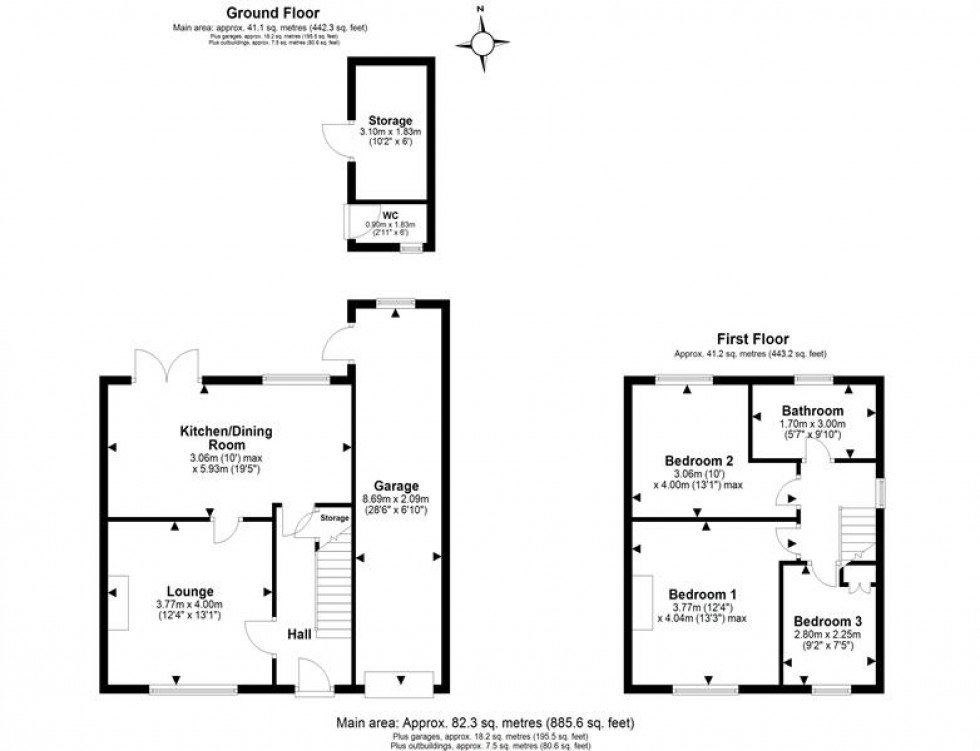 Floorplan for Kings Drive, Helsby, Frodsham