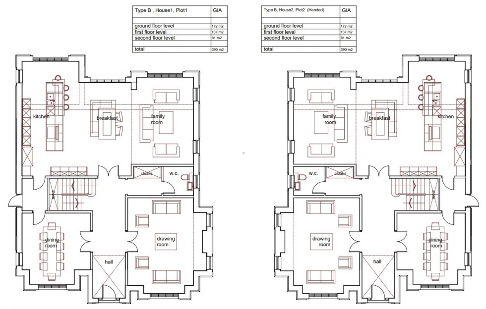 Floorplan for Development plot - Hale Road, Hale Barns