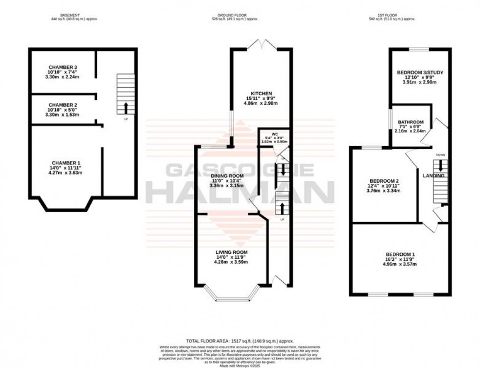 Floorplan for Merton Road, Sale