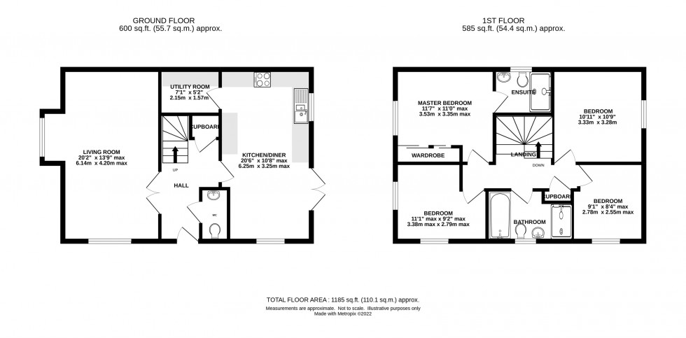 Floorplan for Violet Way, Holmes Chapel