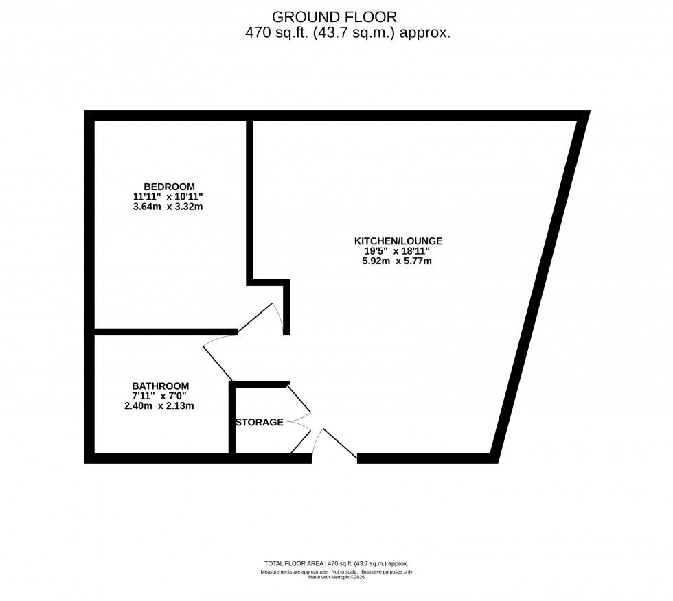 Floorplan for Ashley Road, Altrincham