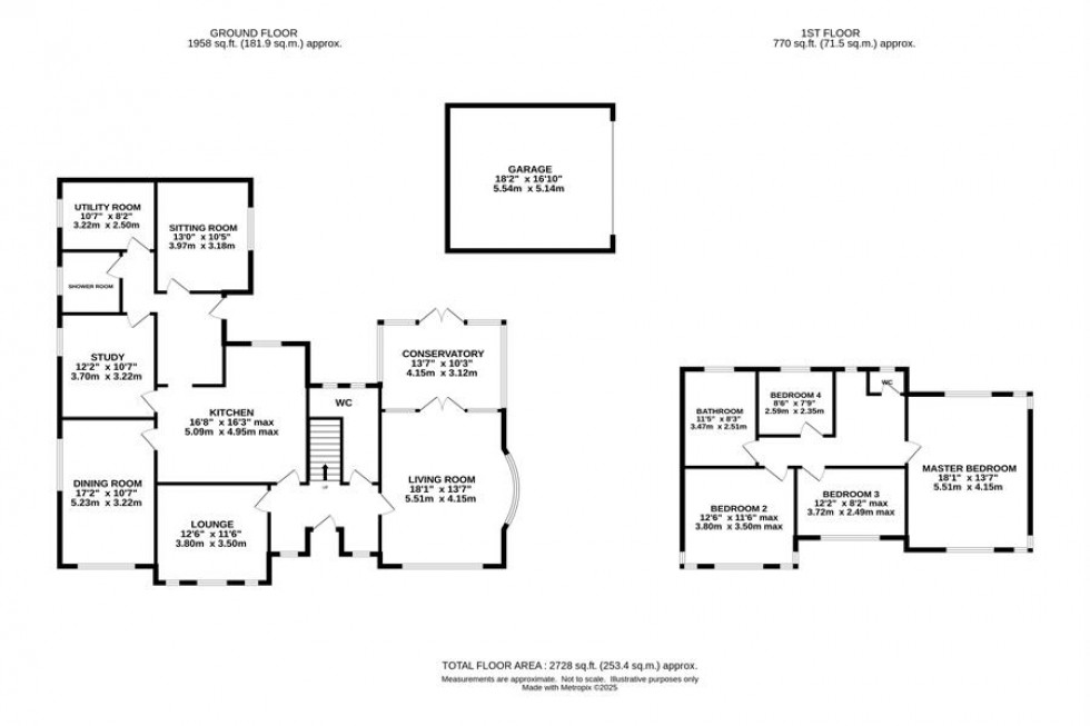 Floorplan for Victoria Road, Grappenhall, Warrington