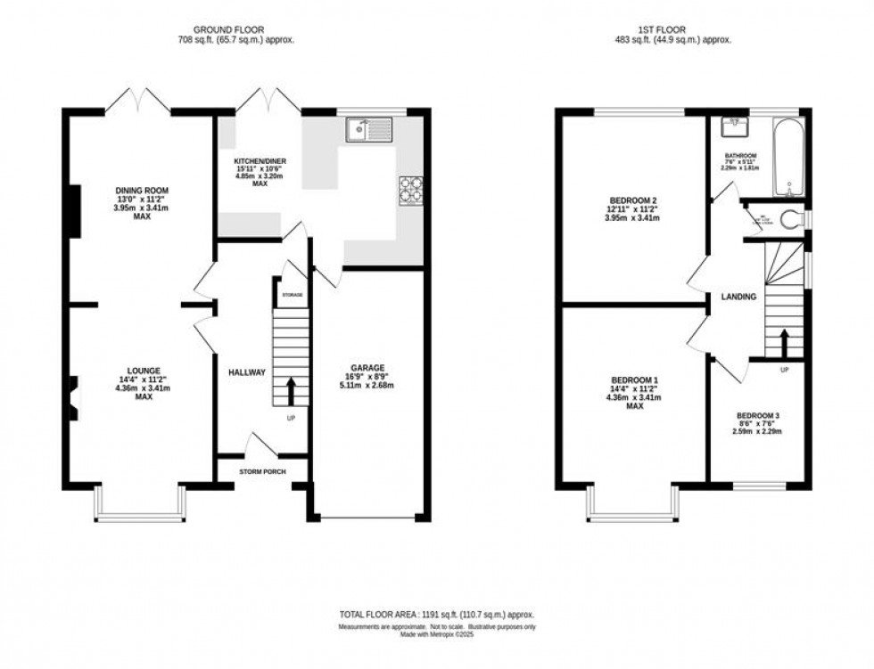Floorplan for Fullerton Road, Heaton Moor