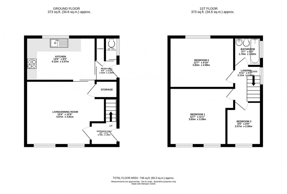 Floorplan for Lundy Avenue, Chorlton