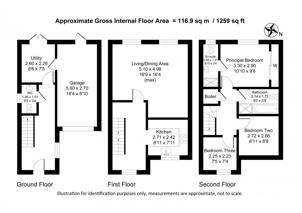 Floorplan for Farcroft Close, Lymm