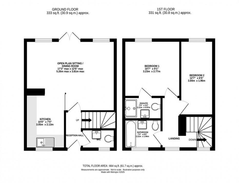 Floorplan for River Sett Cottages, Hyde Bank Road, New Mills, High Peak