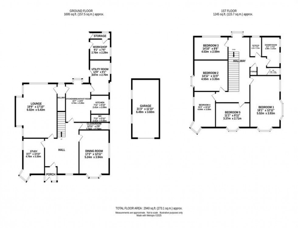 Floorplan for Park Lane, Macclesfield