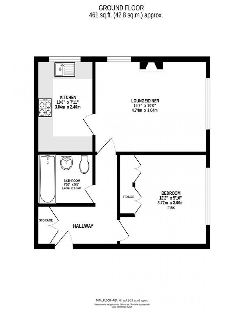 Floorplan for Moor Lodge, Heaton Moor Road, Heaton Moor
