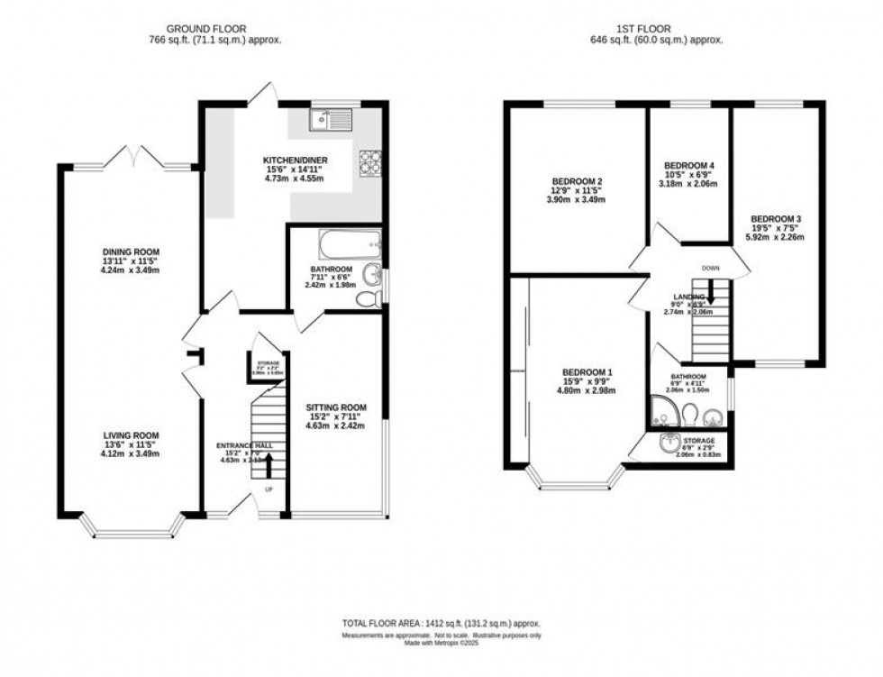 Floorplan for Mayville Drive, Didsbury
