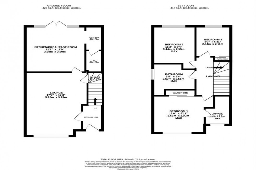 Floorplan for Thomas Gray Road, Poynton
