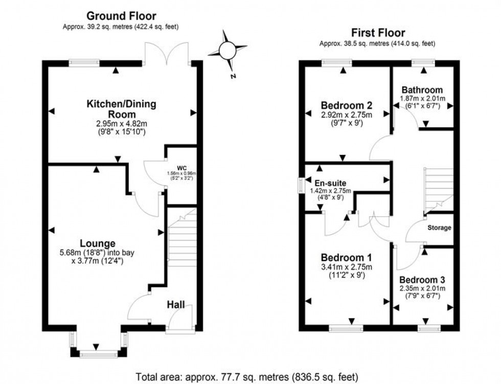 Floorplan for Callender Way, Helsby, Frodsham