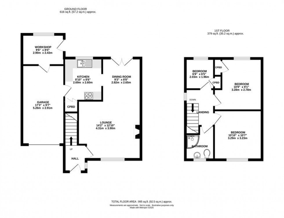 Floorplan for Rowton Grange Road, Chapel-En-Le-Frith, High Peak