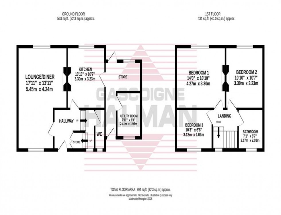Floorplan for Moreton Avenue, Bramhall