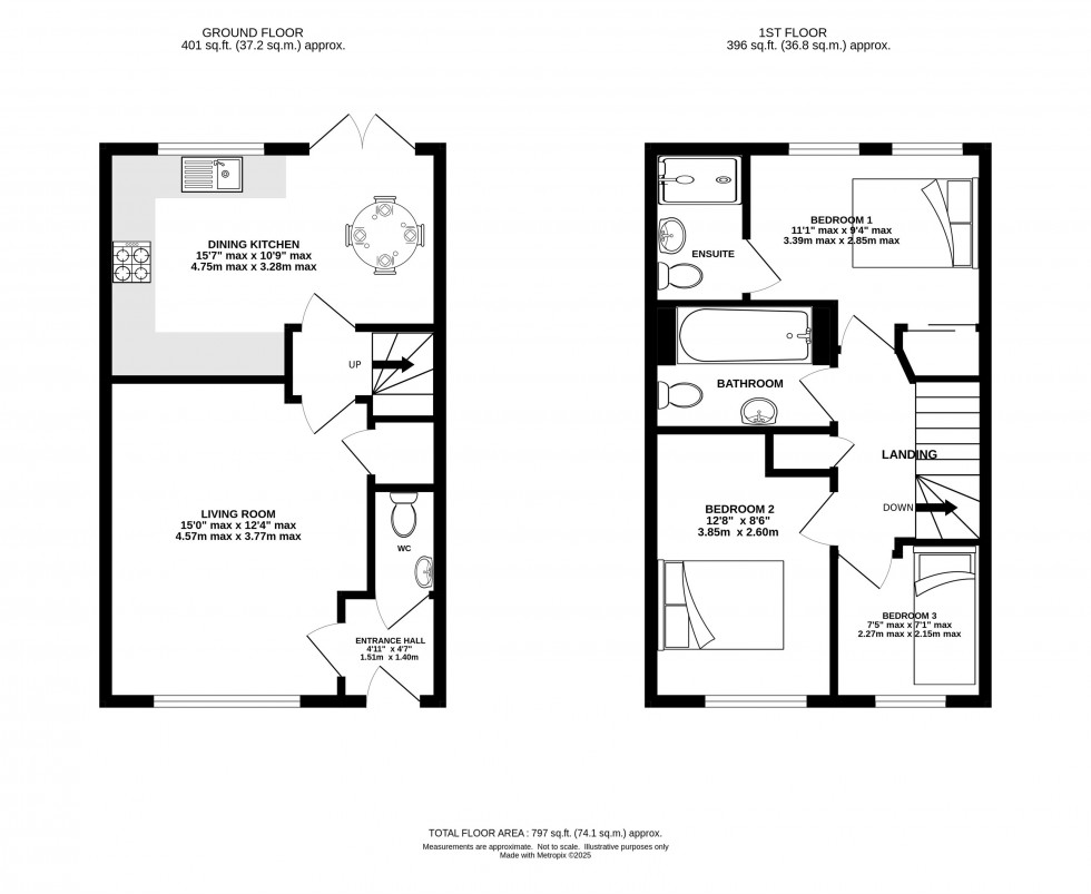 Floorplan for Townfield Place, Chelford, Macclesfield