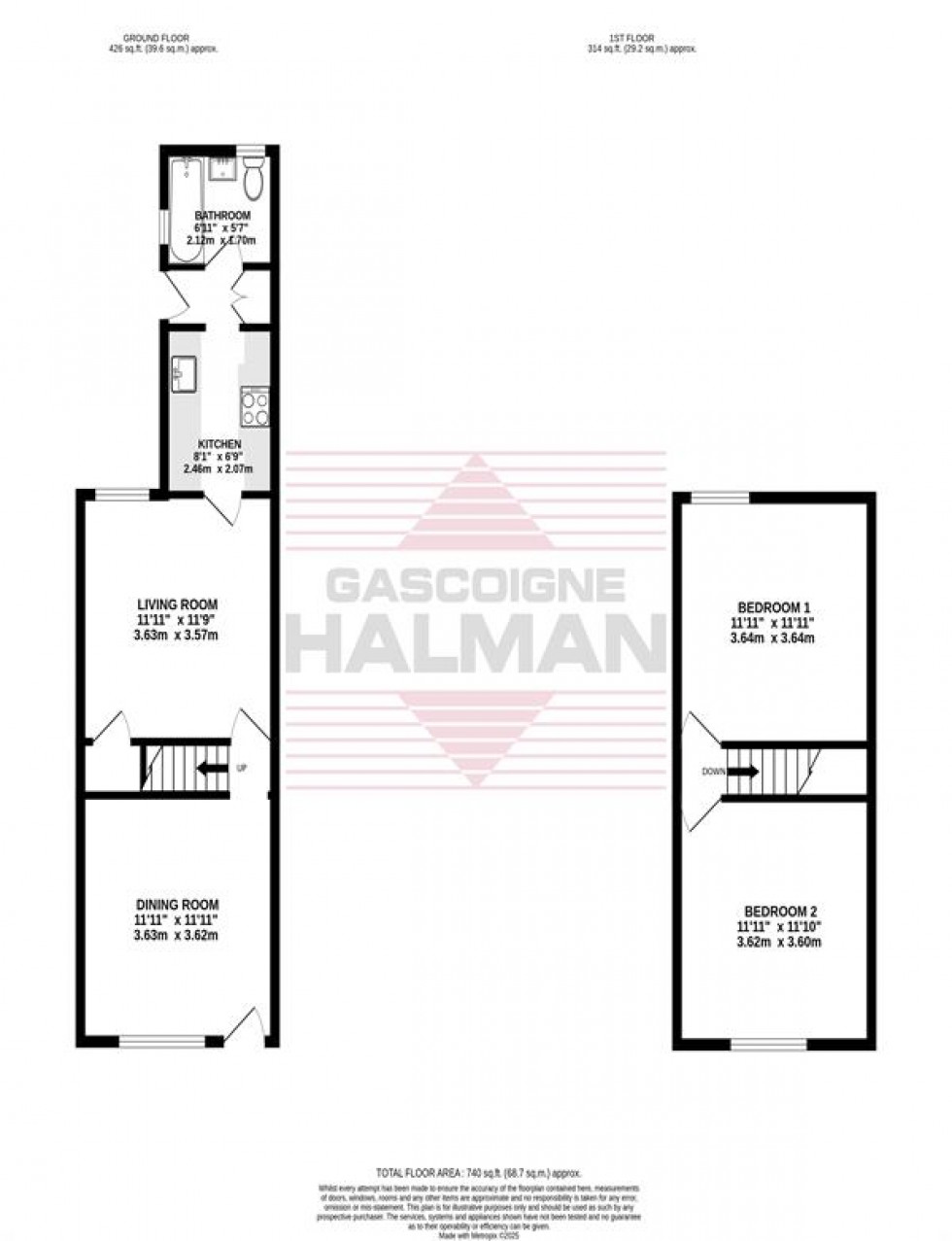 Floorplan for Jackson Street, Cheadle, Stockport