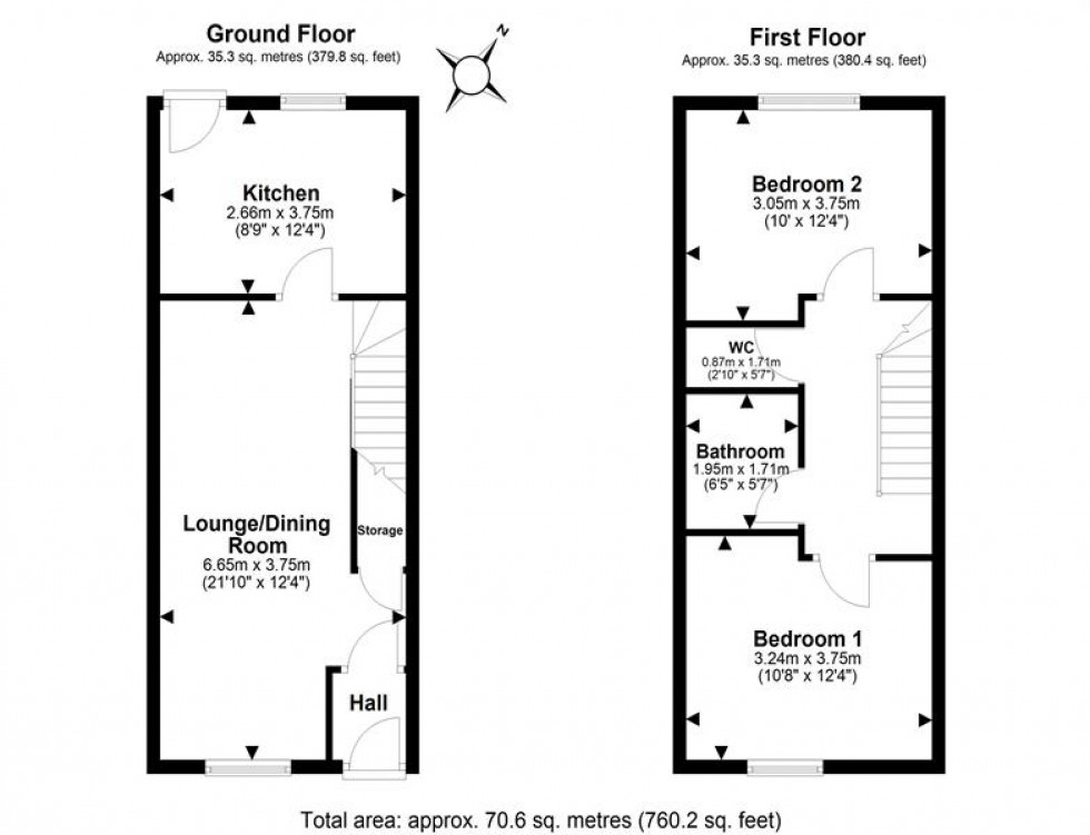 Floorplan for High Street, Frodsham
