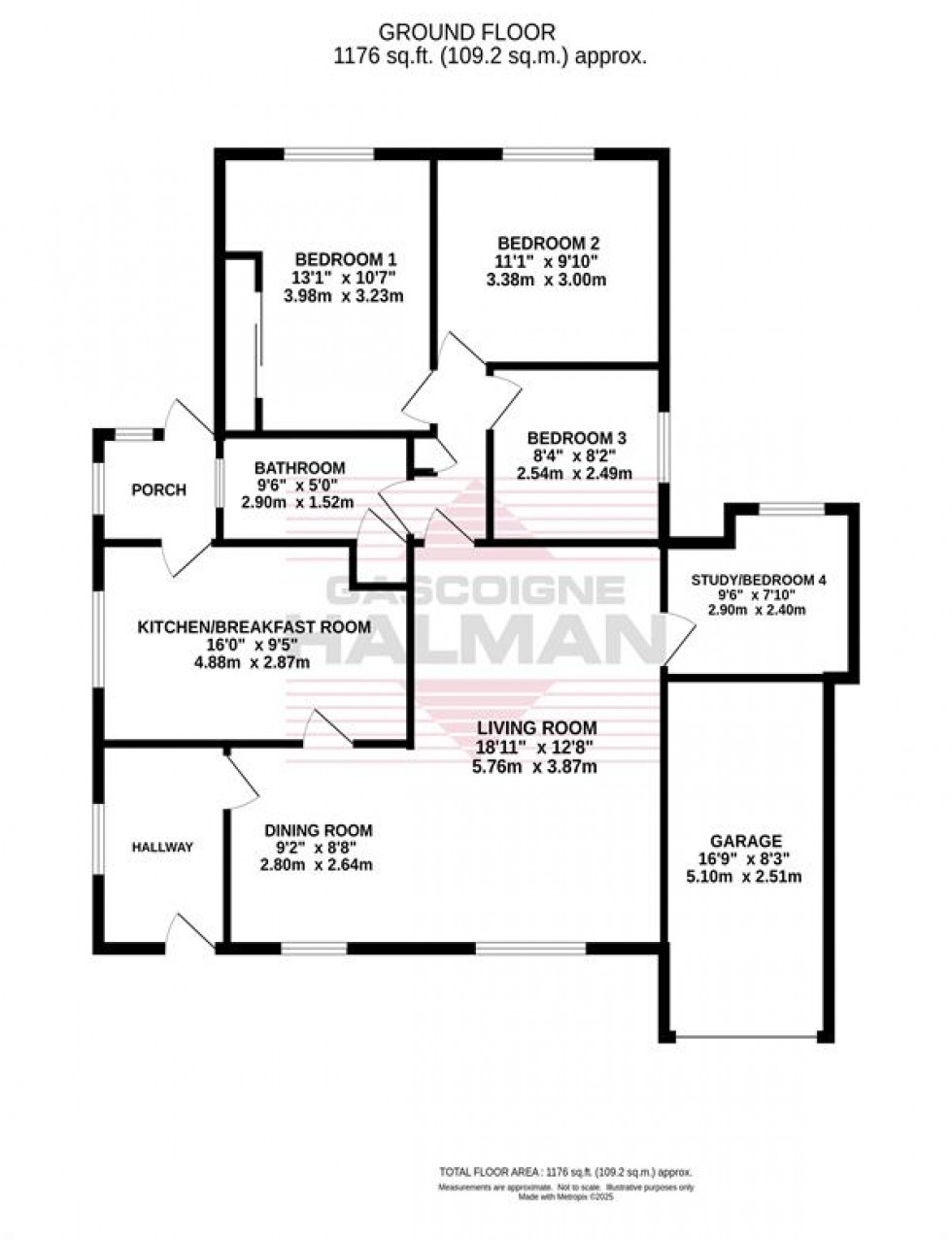 Floorplan for Ainsdale Close, Bramhall