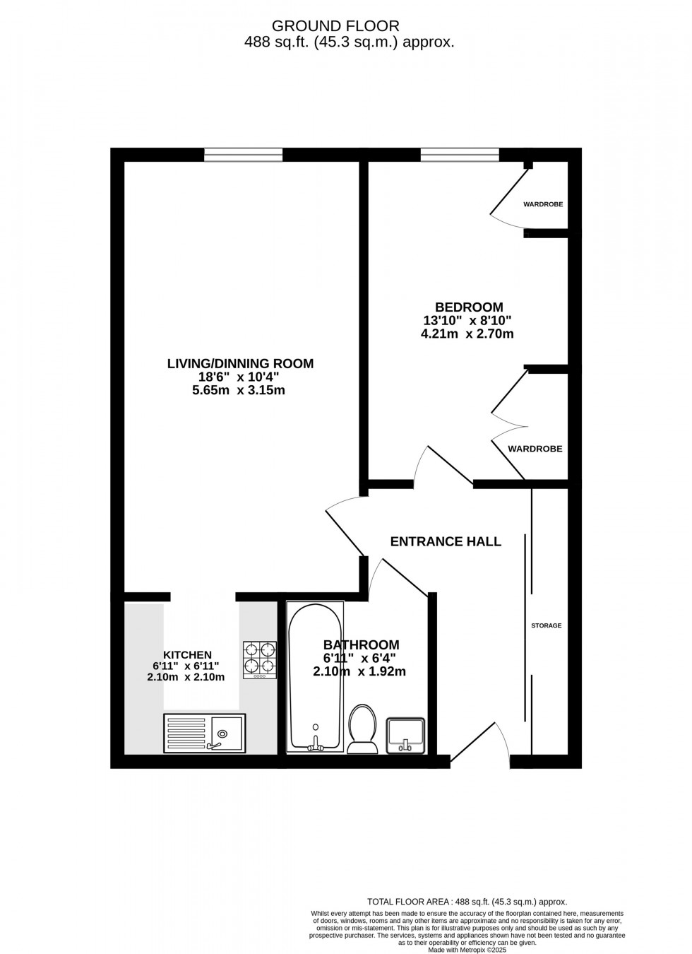 Floorplan for Grove Avenue, Wilmslow