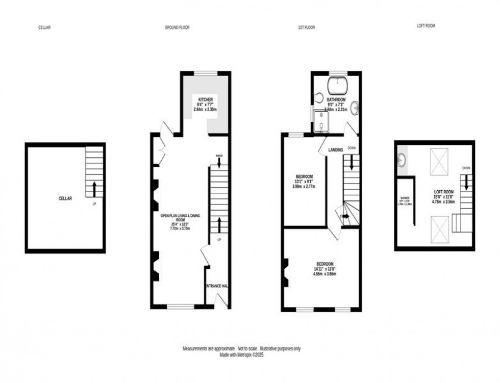 Floorplan for Old Road, Whaley Bridge, High Peak