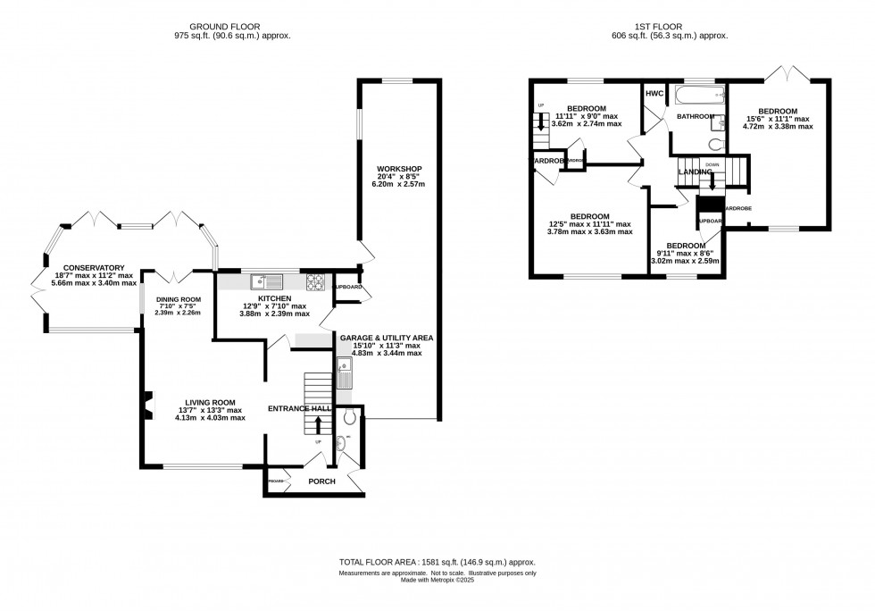 Floorplan for St. Andrews Drive, Holmes Chapel