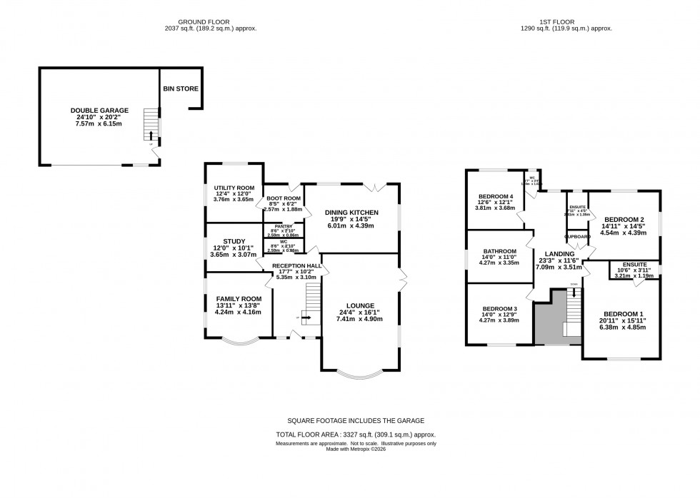 Floorplan for Giantswood Lane, Hulme Walfield