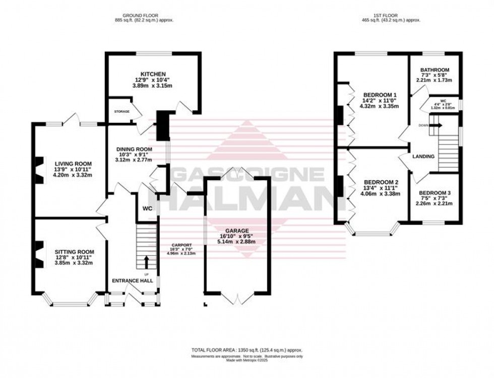 Floorplan for Upton Avenue, Cheadle Hulme