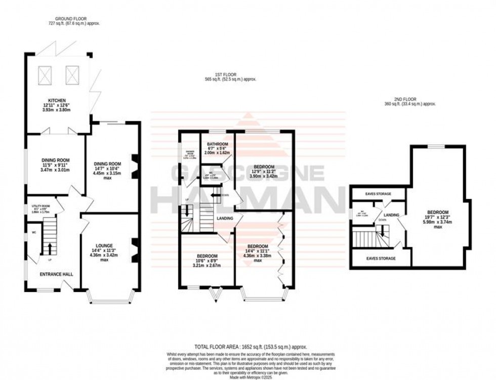 Floorplan for 9 Alston Avenue, Sale, M33