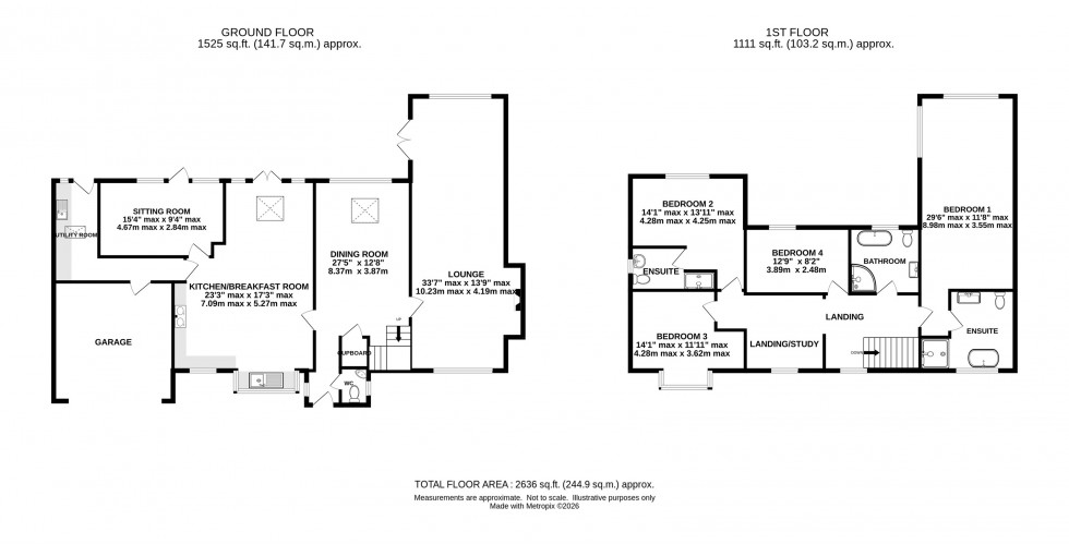 Floorplan for Bollin Grove, Prestbury, Macclesfield