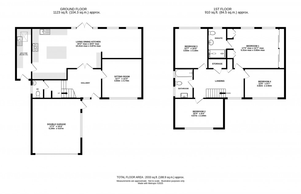 Floorplan for Kinderton Close, High Legh, Knutsford