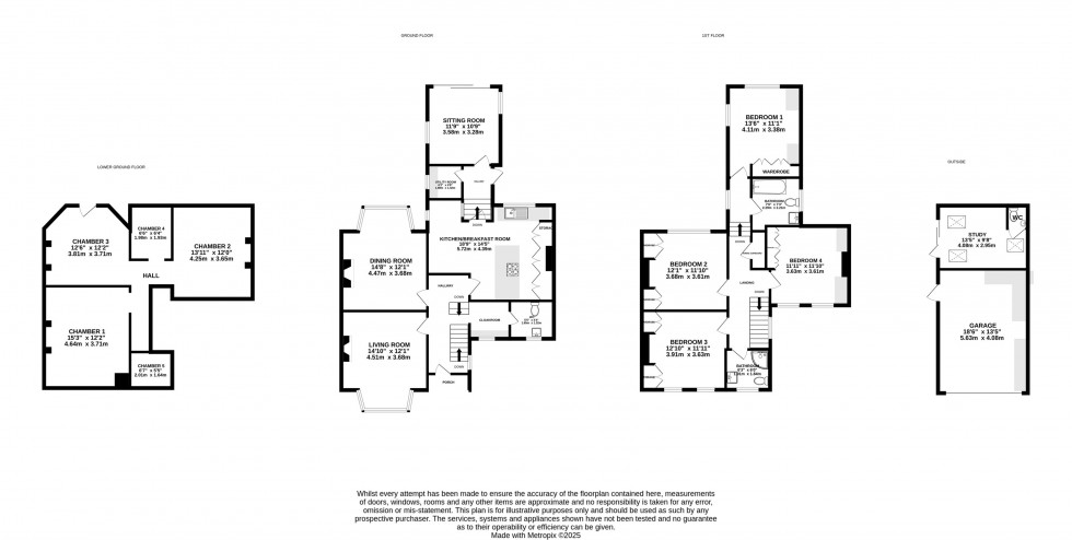 Floorplan for Hall Road, Wilmslow
