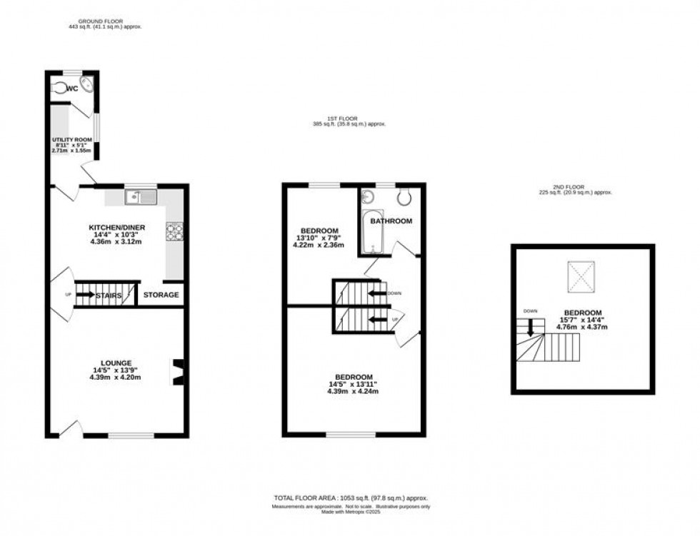Floorplan for Bowden Lane, Chapel-En-Le-Frith, High Peak