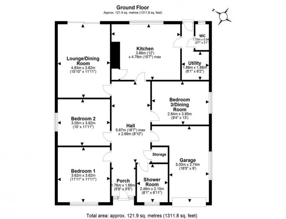 Floorplan for Portland Place, Helsby, Frodsham