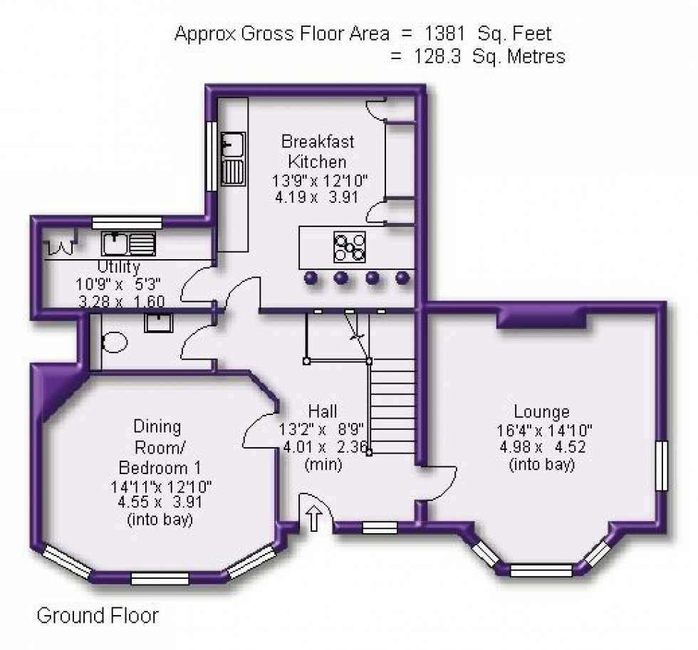 Floorplan for Leigh Road, Hale, Altrincham