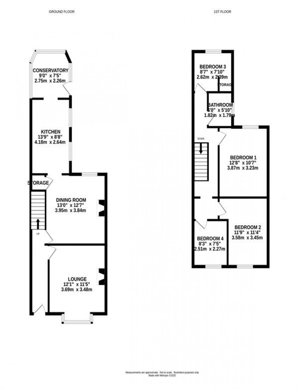 Floorplan for Bond Street, Macclesfield