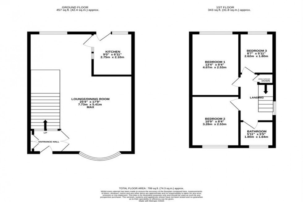 Floorplan for Mallard Crescent, Poynton