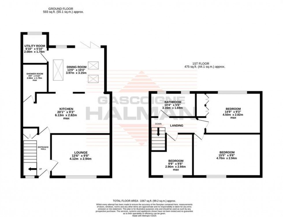 Floorplan for Nesfield Road, Manchester