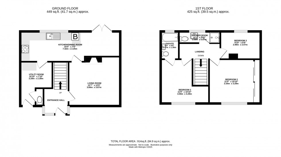 Floorplan for Overfields, Knutsford