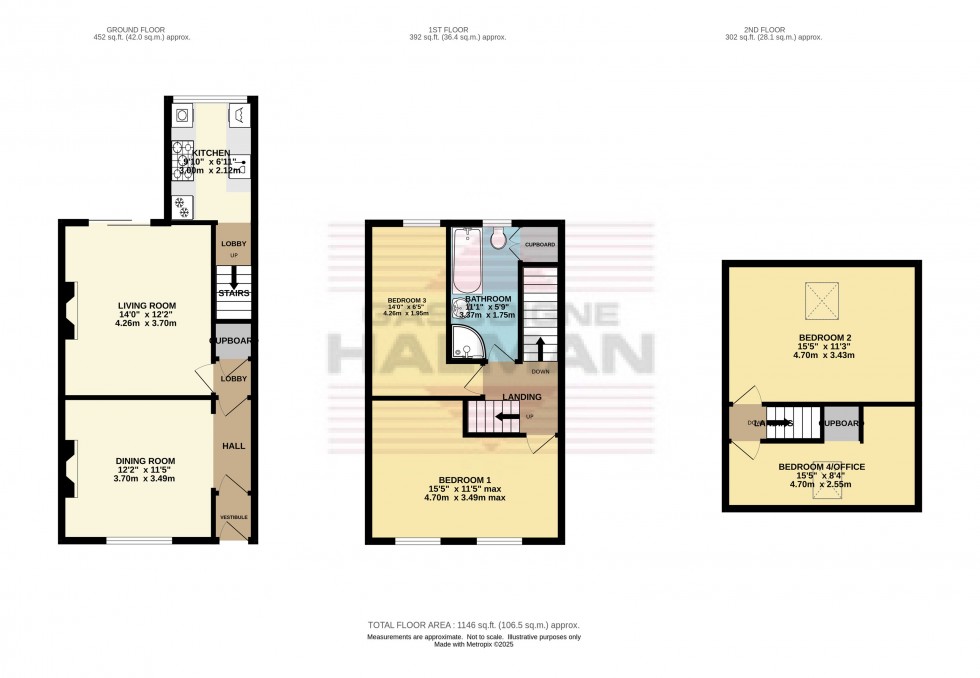 Floorplan for Arundel Street, Glossop