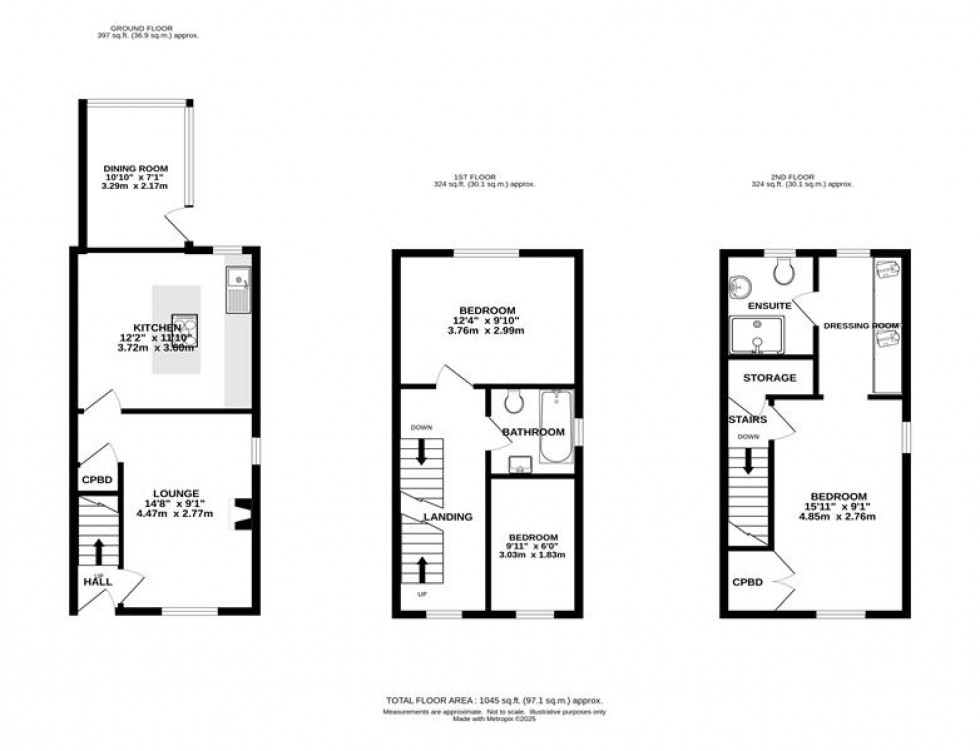 Floorplan for Carr Road, Buxton