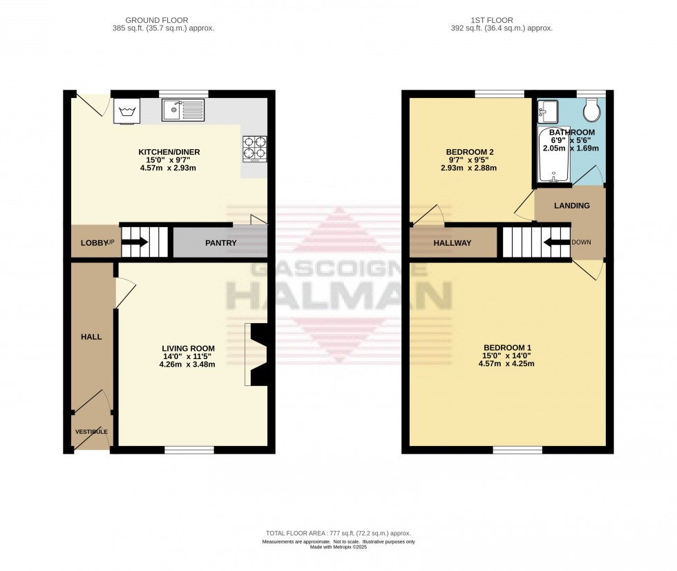 Floorplan for Tredcroft Street, Glossop