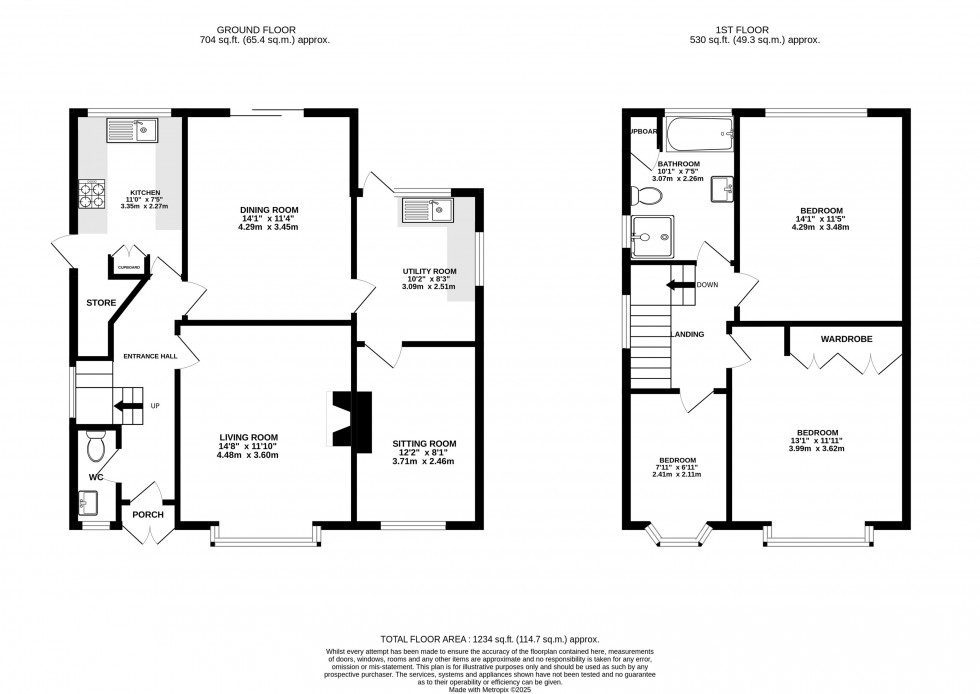 Floorplan for Knutsford Road, Wilmslow