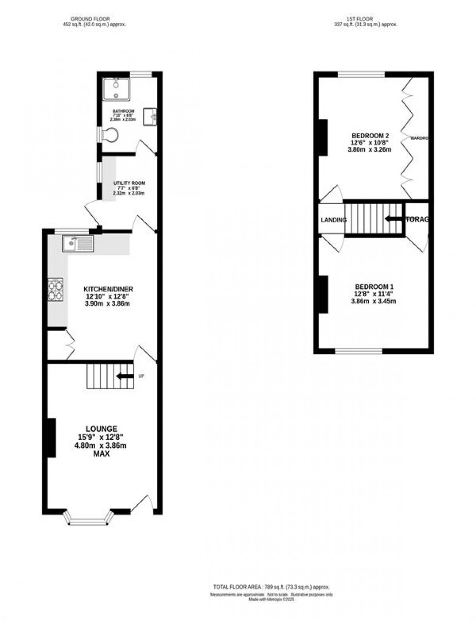 Floorplan for Burton Street, Heaton Norris