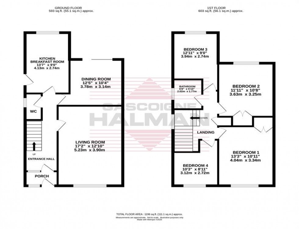 Floorplan for Padstow Drive, Bramhall