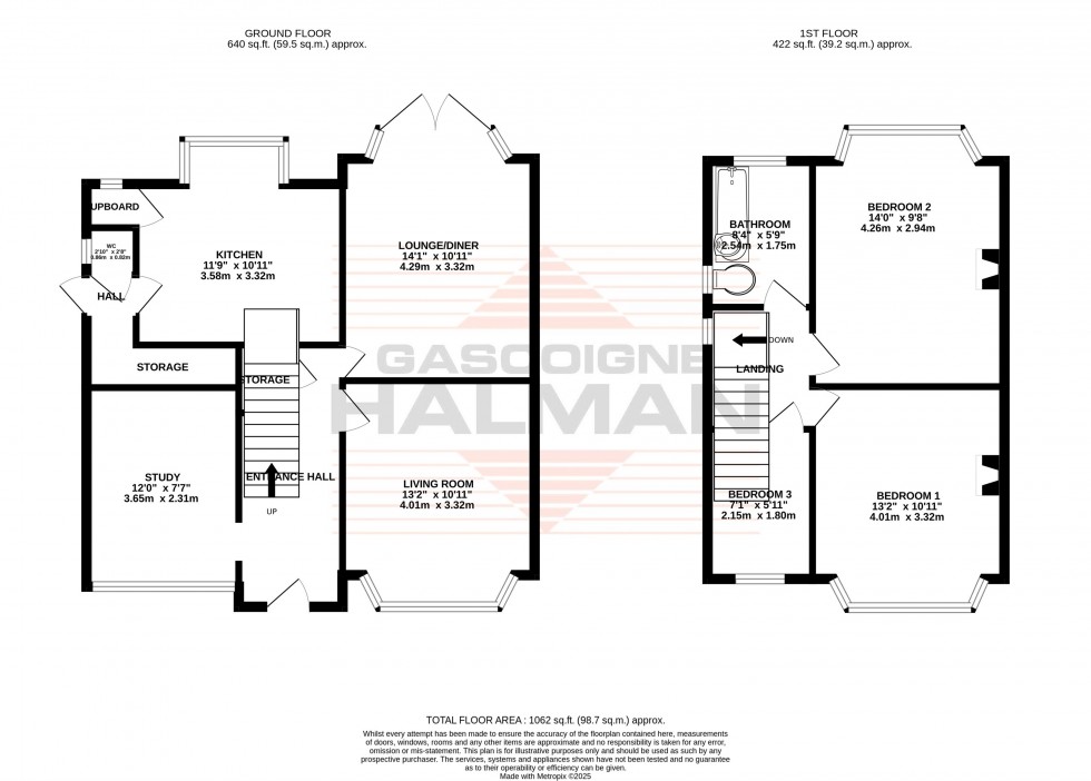 Floorplan for Dalebrook Road, Sale