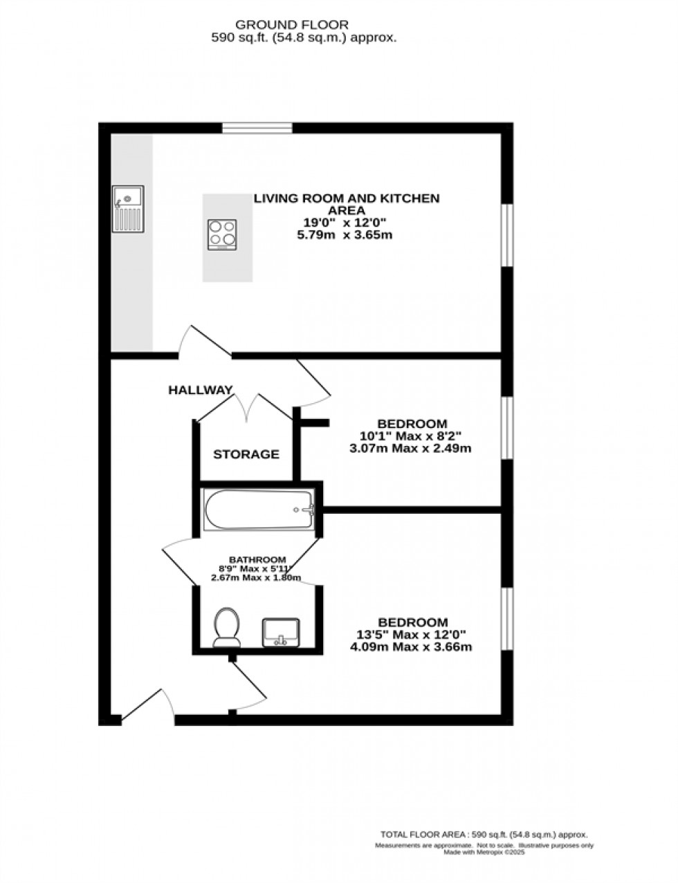Floorplan for The Engine House Apartments, Altrincham