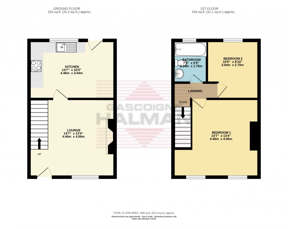 Floorplan for Market Street, Hollingworth, Hyde