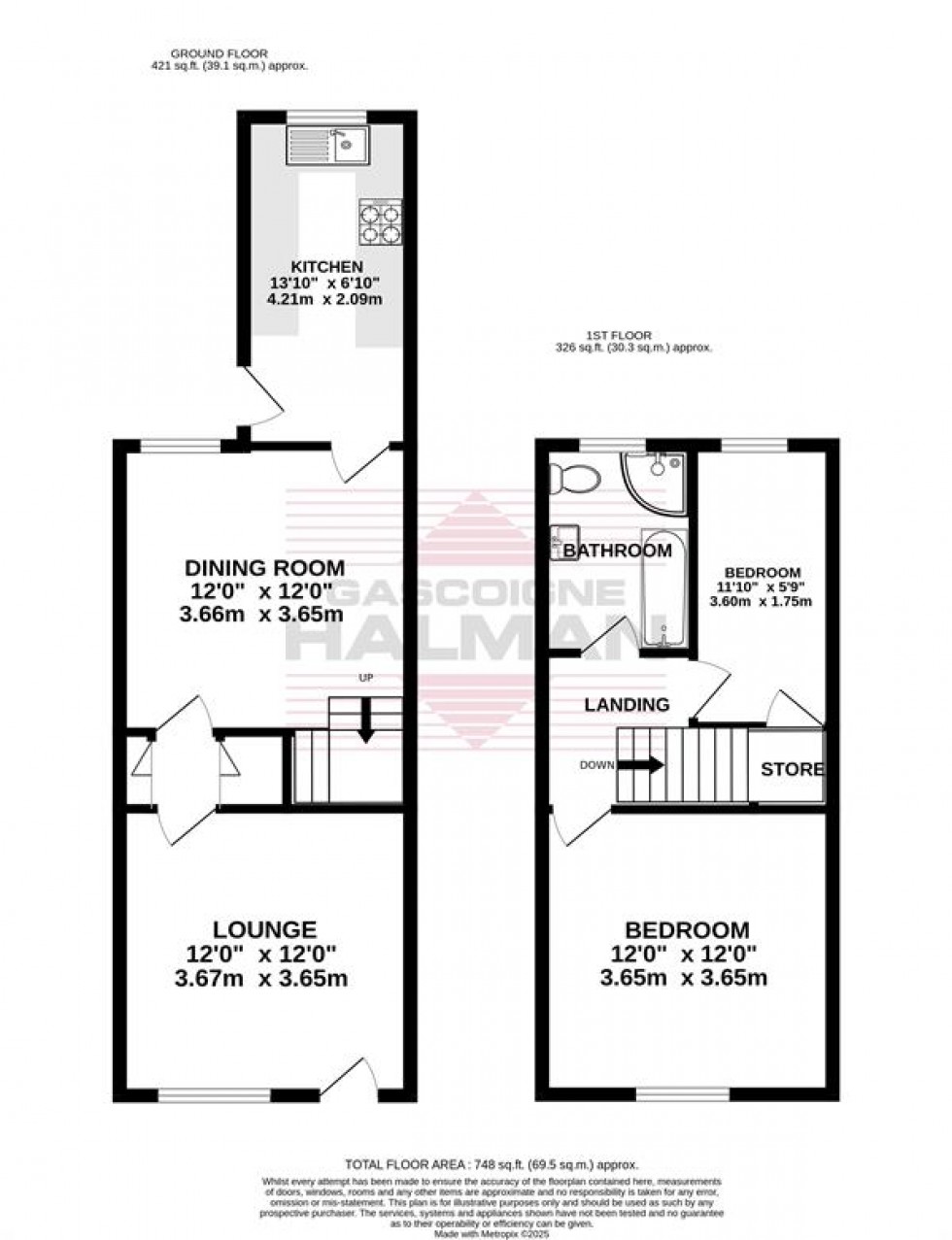 Floorplan for Jackson Street, Cheadle, Stockport
