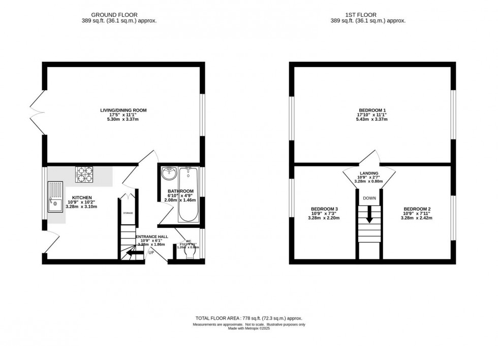 Floorplan for Darley Avenue, Chorlton