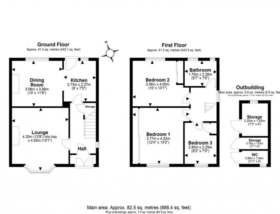 Floorplan for Kings Drive, Helsby, Frodsham